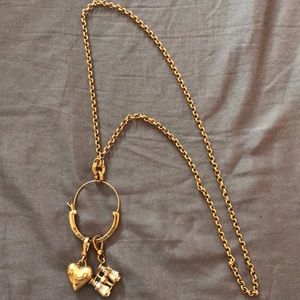 Gold Juicy Couture charm necklace